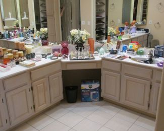 Candles and bathroom supplies