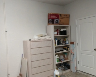 Dresser  & matching book case & in side home  another matching Dresser & 2 night stands