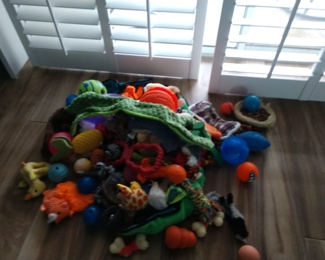 Dog toys  brand new & slightly used ones 