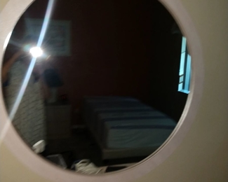 Mirror matches the  furniture