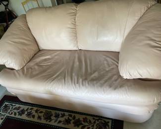Love seat  has matching couch & big chair