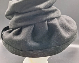Black Peirpont Vintage Womens Hat
