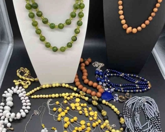 Costume Jewelry mainly Plastic And Some Wood