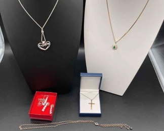 Sterling Silver 84g And Gold kt Jewelry