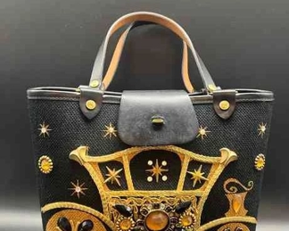 Womans Vintage 1960s Beaded Purse Enid Collins