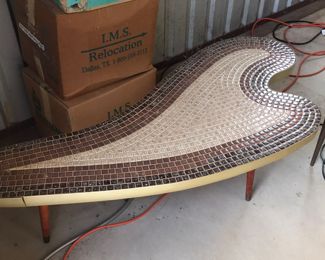 Vintage MCM moziac coffee table. Beautiful!!
