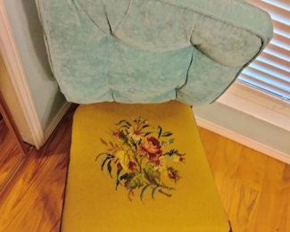 Needlepoint seat chair