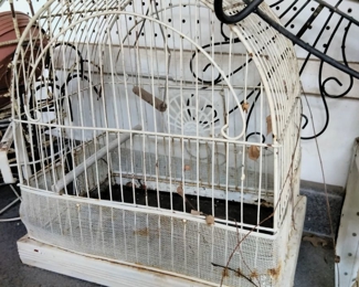 Antique bird cage