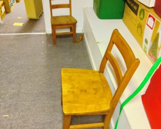 Antique child's chairs