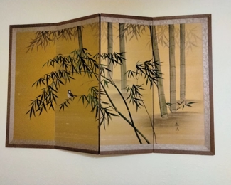 Vintage Japanese silk painting