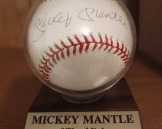 Autographed Mickey Mantle Baseball 