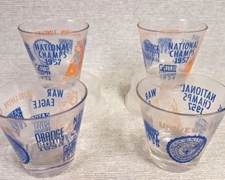 1957 ORANGE BOWL FOOTBALL GLASSES