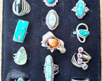 STERING & TURQUOISE RINGS