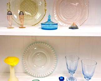 DEPRESSION GLASS LOT
