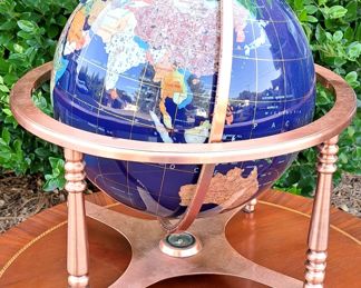 INLAID SPINNING GLOBE