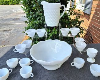 MILK GLASS LOT 