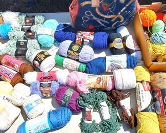 KNITTING CROCHET YARN LOT