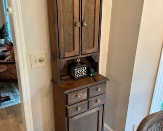 Kitchen cabinet Primitive Finish Storage Shelf Boho Chic Furniture 