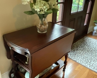 Italian wood tea cart 