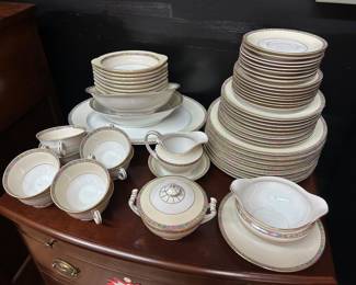 Vintage 1920's-40's Czechoslovakia Gilt Trim 55pc 