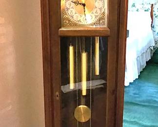 Howard Miller cherry case grandfather clock