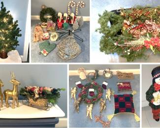several great lots of Christmas decor