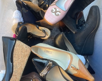 Prada, Jimmy Choo,  Kennet Cole, Coach, Uggs Boots, New Ballance tennis shoes