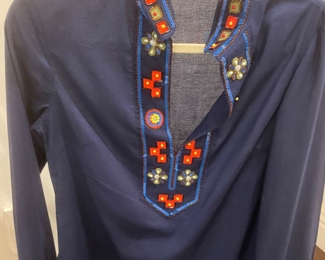 Tory Burch blue top