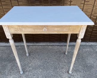 Vintage painted French pine table