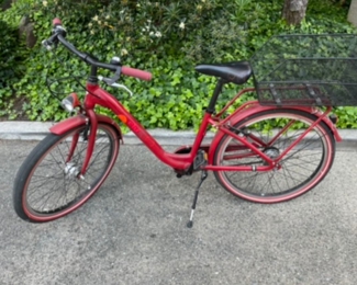 Red bike Tektro 7 speed