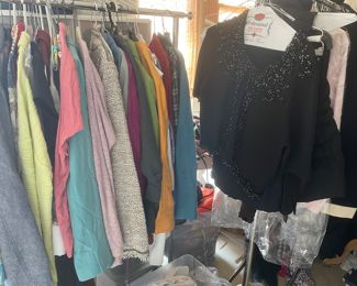 Many chicos and Macys clothing on this picture