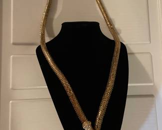 Gold Snake Necklace 
