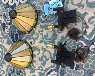 Tiffany style wall sconces