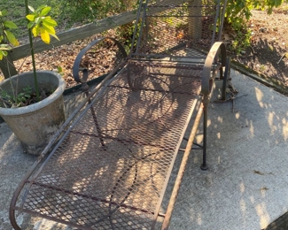 Metal Rolling Lounge Chair $ 48.00