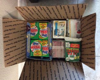 Packaged baseball cards
