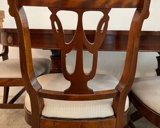 Dining Table w 2 Captains Chairs and 4 Side Chairs