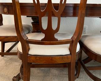 Dining Table w 2 Captains Chairs and 4 Side Chairs