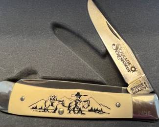 Collectors Edition Scrimshaw 296SC Knife w Box