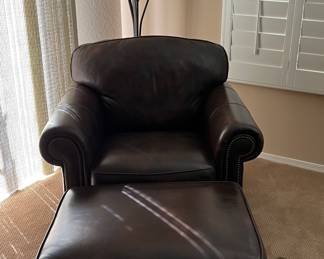 La-Z-Boy Leather Chair and Ottoman