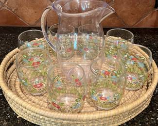 Plastic Pitcher and Cups