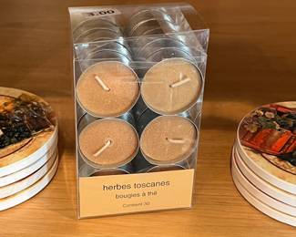 Scented Votives, Coasters