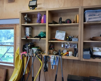 Variety of garden loppers saws Branch trimmers