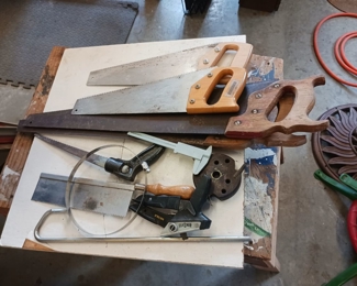 Variety of hand saws wood saws
