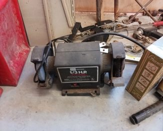 1/3 HP bench grinder