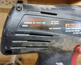 Snap-on battery operated drill