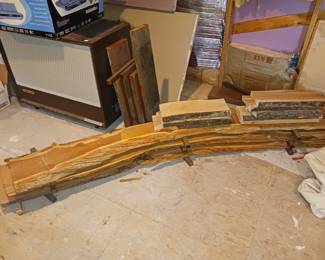 Live Edge wood shelving