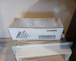 Pyrex disposable culture tubes part of a group of science projects