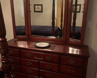 Dresser with mirror