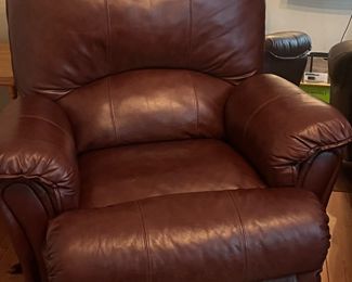 Leather recliner