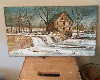 Oil on board by Barbara Gardner